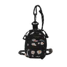 Mini Pouch Small Canvas Coin Purse Wallet, Travel Tactical Bag For AirPods, Earphones, Galaxy Buds, Coins, Keys, Paper Money - Zebra, Leopard, Cow, Cherry, Daisy Print - Multicolor - View 17