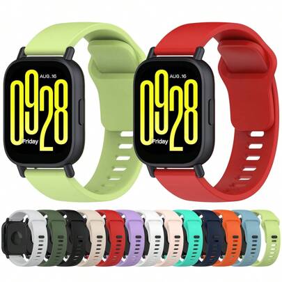 22 毫米表带兼容 Redmi Watch 5 Active/Lite 硅胶表带兼容 Redmi Watch 3Active/Lite 腕带可更换兼容小米手环