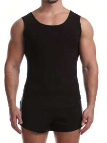 سترة التعرق لحمام الساونا للرياضة والخارجي، خزان قمة التمرين لتنحيف الخصر، للرجال، ملابس تحتية مشكلة للضغط والمساعدة في التمارين، حزام تنحيف للبطن، أحزمة قطنية للتنحيف والتشكيل، اكسسوارات رياضية - فضي - مشاهدة 7