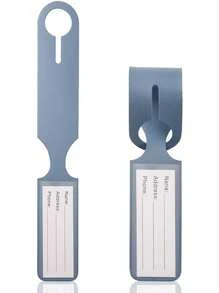 行李手柄标签，皮革 PVC 行李领取 ID 标签，航班登机牌夹，行李识别器，蓝色，红色，粉色，黑色 - 彩色 - 查看 11