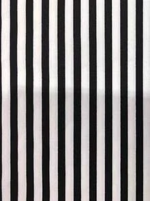 Women Striped Long Sleeve Button-Down Casual Shirt - Black - View 3