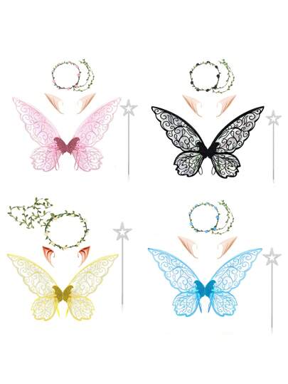 Fairy Wings Costume For Women, Sparkling Butterfly Fairy Wings For Adults Halloween Costume For Dress Up
