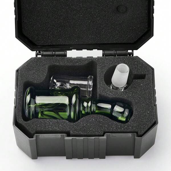 Glass Tobacco Water Pipe Smoking Set With Tool Box