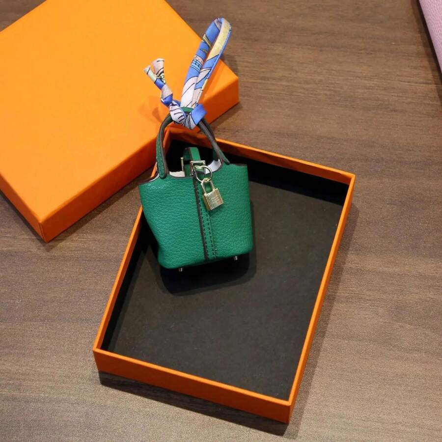 Style Small Vegetable Basket Bag Pendant Mini Cute Lipstick Headphone Bag Pendant Key Bag - 7.5 5 3 公分4 - 查看 1