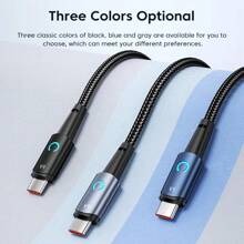 Toocki 6A USB 数据线 Type C 适用于 100W LED 快速充电器 USB C 数据线 Type C 适用于 Realme POCO - 彩色 - 查看 9