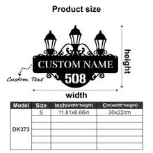 1pc Custom Vintage Metal Doorplate Decorative Art, Rural Street Nameplate Wall Decorations - Personalized Door Numbers And Text - Wall-Mounted Multifunctional Address Signs, House Numbers, Outdoor Address Signs, Farmhouse Door Art Gifts Birthday Graduation - Multicolor - View 38