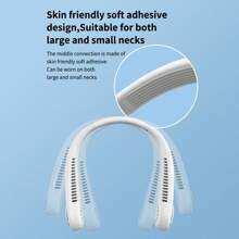 AOYI Portable Neck Fan & Hand Fan Kit, Rechargeable Wearable Personal USB Necklace Fan, Mini Handheld Fan 3-Speed, Essential For Summer Cooling, Suitable For Travel, Office, Home, Outdoor, Sports, Beach, Travel, Random Charging Port - Set - View 8