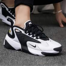 Nike Zapatillas retro de estilo chunky de gama alta AIR ZOOM 2K de color negro y blanco estilo panda, zapatos deportivos casuales ligeros - Blanco y Negro - Ver 8