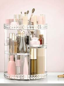 1pc 360 Degree Rotating Makeup Organizer, Transparent Makeup Display Stand, Large Capacity Dresser Storage Rack , For Lipsticks, Brushes, Creams, Eyeshadows, Nail Polishes And Jewelry, Cosmetic Storage Box For Desk, Bathroom, Dresser-Transparent Bag,Room Decor, Bags,Makeup Bag,Vanity,Travel,Make Up Bag,Travel Essentials,Organizer,Storage,Travel Essential,Makeup Organizer,Makeup Bags,Make Up Organizer,Organiser,Toiletry Bag,Desk Organiser,Cosmetic Bag,Makeup Pouch,Make Up Organize,Vanity Accessories,Make Up Pouch,Make Up Bags,Jewellery Box,Pouch,Makeup Brush Holder,Brush Holder,Perfume Organiser,Pouch Bag