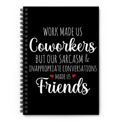 1 Pc Funny Spiral Journal Notebook, Farewell Going Away Appreciation Notebook For Coworkers, A5 To-Do Lists, Gift For Friends, Perfect For Office And Home Use, Work Friend Gift 5.5X8.3",School Supplies,Back To School