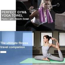 1 Pc Portable Sweat-Absorbing And Comfortable Towel, Fitness And Running Sweat Wipe Towel, Extended Yoga Towel, Sand-Proof And Quick-Drying Beach Towel, Which Can Wrap The Whole Body, Good Friends For Camping, Traveling, And Outdoors