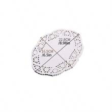 140 Pieces Of Lace Paper Shape, Oil Absorbent Paper Mat, Lace, Fried Snack Cake, Flower Bottom Paper, Baking Paper, Food Mat, Pizza Paper, Cake Mat, Square, Oval, Round Three Shapes Are Available