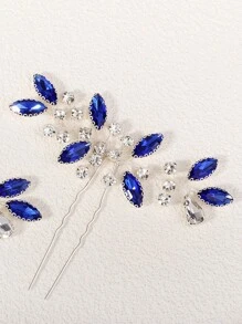 2 Stücke elegante Kristall Diademe & Haarclips für Frauen, Braut Hochzeit Haarzubehör