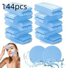 Compressed Facial Sponges In 6 Vibrant Colors - Professional Esthetician's Choice For Makeup Removal And Skin Exfoliation, Round Cleansing Sponges For Women, Ideal For Daily Washing