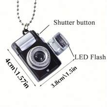 复古迷你数码相机 - 迷你相机模型 - 朋克风格珠宝/钥匙扣 - 非常适合礼物和迷你装饰 - 相机爱好者的完美收藏（无电池）