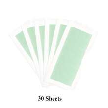 10/30/100 Sheets Gentle Hair Removal Wax Strips, Non-Irritating, Quick & Easy To Use, Depilatory Wax Papers, Portable For Travel Use ,Hair Products And Accessories For Barber Salon Beauty Travel Essentials