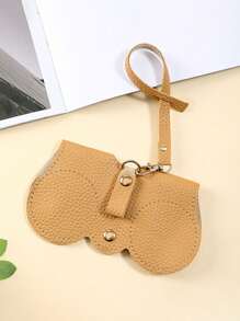 1 Pc New Portable Sunglasses Case, Cute & Minimalist Eyeglasses Pouch, Protective Bag For Women