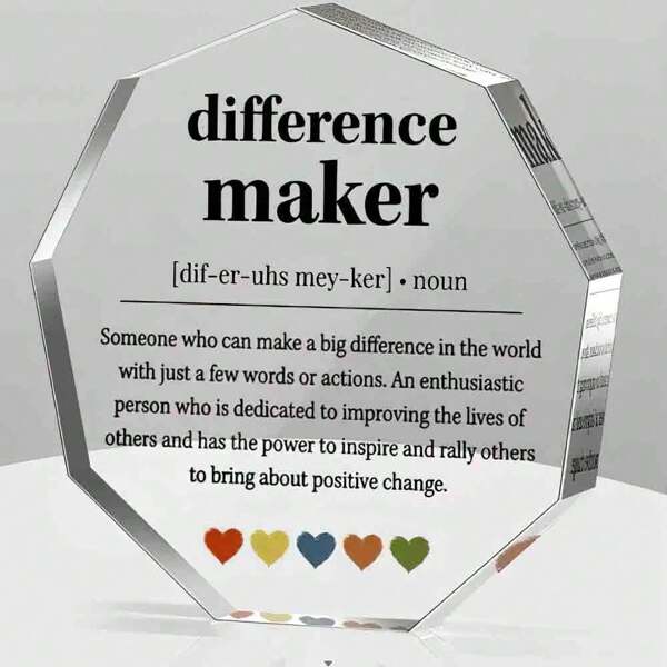 Difference Maker Gifts Thank You Gifts For Leader Boss Best Mom Mentor Boss Manager Coworker Teacher Appreciation Quote Difference Maker Home Office Gift Desk Decor Signs Plaques