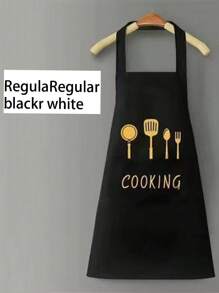 1pc Apron, Can Wipe Hands, Home Kitchen Nordic Style Korean Waterproof Apron, Adult Couple Apron - Multicolor - View 8