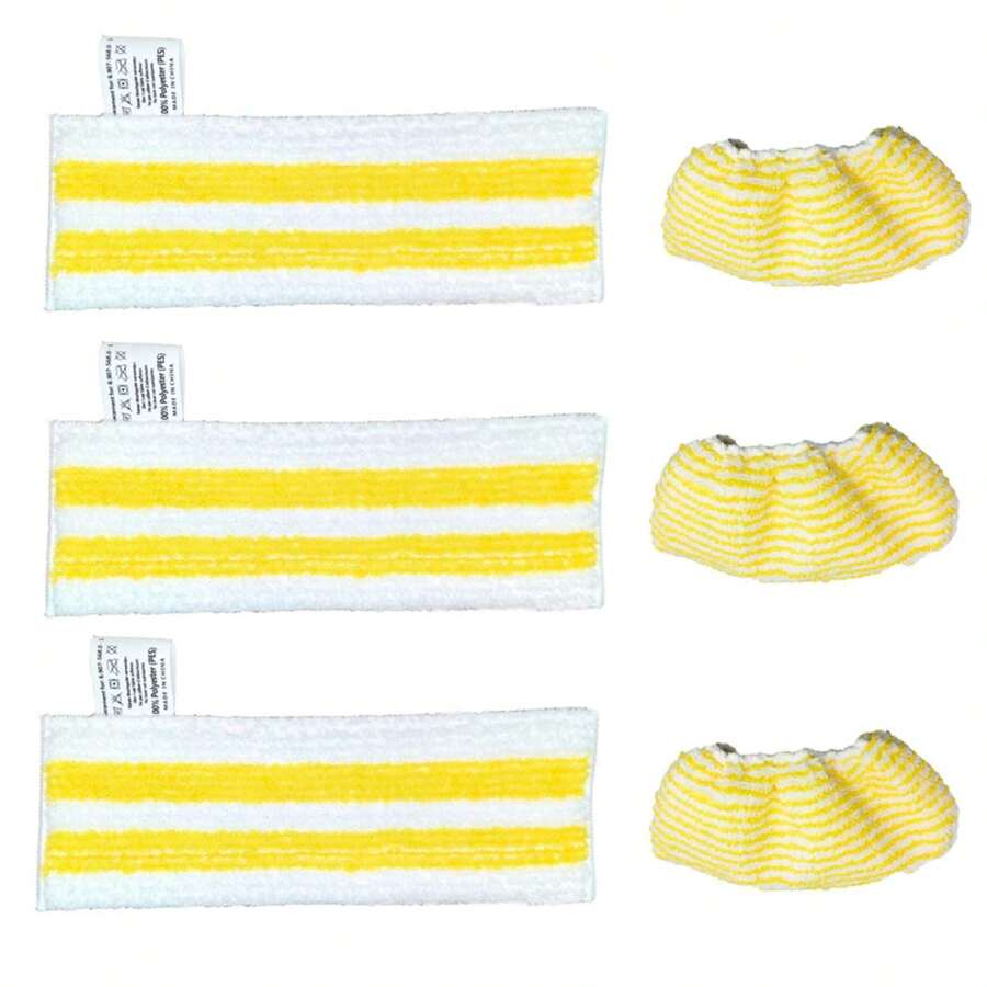 2/4/6/8 Pack Nozzles Covers And Microfibre Mop Cloth For Karcher SC1 SC2 SC 3 SC 4 SC 5 EasyFix Steam Cleaner, Floor Cleaning Karcher EasyFix Set - Multicolor - View 1
