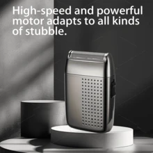 New Reciprocating Shaver Electric Three-Bit Rechargeable Shaving Haircut Trade Razor Men's Razor. - Multicolor - View 9