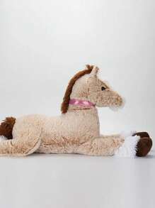 Juguete de peluche gigante en forma de caballo - Animales de peluche con relleno de poliéster acogedor, perfecto para acurrucarse, regalos de cumpleaños, Pascua, Día de la Madre, compañero de almohada suave y cómodo, decoración primaveral para el hogar - Multicolor - Ver 7