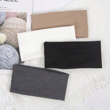 Bandas elásticas de unicolor para el cabello para mujeres y hombres, diadema para correr, fitness, deportes, yoga, accesorios de diadema para niñas