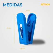 Pinzas para Colgar Ropa / Tendedero | 36 Ganchos Multiusos para Lavandería, Alimentos y Manualidades | Clips de Plástico Reciclado de Máxima Resistencia | Paquete de 36 Piezas