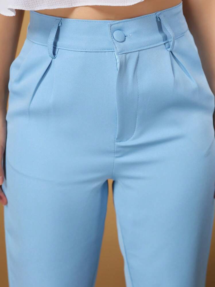 Women's Pants/Tailored Pants/Basic Pants/Elegant Pants/Skinny Pants/Blogger Pants/Fashion Pants - Baby Blue - View 6