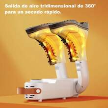 Secador zapatos colgable portátil, diseño plegable,, interruptor de botón giratorio, con función temporizador - Tipo de Enchufe A USA (110-127V) - Ver 1