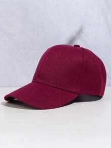 1pc Unisex Solid Color Simple Classic Casual Baseball Cap, Suitable For Outdoor Activities And Casual Parties