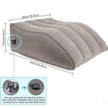 Portable Wedge Pillow Inflatable Leg Pillow-45 Degree Wedge Leg Bolster Pillow Use In Bed, Travel, Camping ,Inflatable Wedge Pillows For Sleeping Reduce Swelling Support For Circulation - Multicolor - View 4