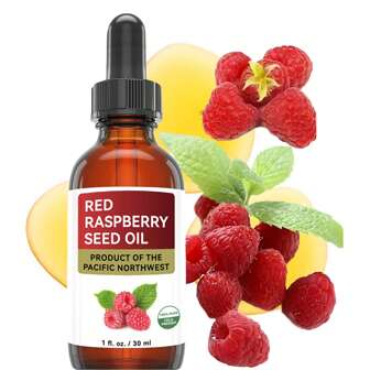 红树莓籽油 保湿和补水 适用于滋润肌肤和增加头发光泽 1 液体盎司/30 毫升