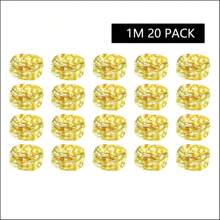 1/5/10/20/30 stuks Mini LED-feeërieke lampjes - op batterijen werkende koperdraadlampjes, geschikt voor Kerstmis, Moederdagdecoratie, decoratieve geschenken, bloemen, festivals, bruiloften, tuinen, feestbenodigdheden, knipperende vuurvliegjeslampjes