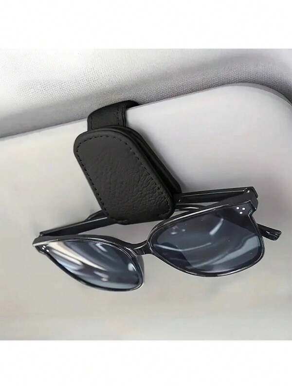 1 pezzo Supporto per occhiali per parasole auto, Portaocchiali magnetico multifunzionale