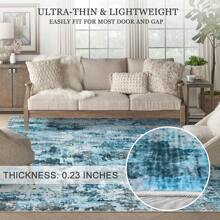 Washable Rug Area Rugs Large Modern Area Rug For Bedroom Indoor Soft Rug Accent Rug Non Slip Low Pile Throw Carpet For Dining Room Office, Living Room Rug