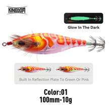 Kingdom Fishing Lure EGIKING SP 5.8g 8.7g 10g Squid Jigs Artificial Squid Hook Jigging Baits Sea Fishing Cuttlefish EGI Luminous - Multicolor - View 12