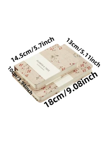 Sổ tay bìa vải dày A6 sáng tạo tối giản, sổ tay lập kế hoạch B6 có bìa in, trang nửa trống nửa dòng, di động cho học sinh - trắng - Xem 5