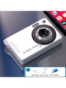 كاميرا رقمية صغيرة، مناسبة لهواة التصوير الشباب، تلتقط بسهولة مقاطع فيديو بدقة 4K كاملة، سعة بطارية 700 مللي أمبير