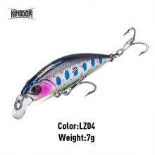 KINGDOM Kingdom Sinking Minnow Wobblers 45/60mm 3.6/7g Far Casting Fishing Lure For Pike/Trout/Bass Crankbaits Slim Body Hard Jerkbaits