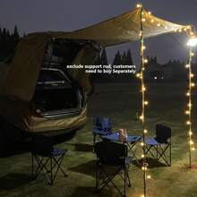 Car Awning Canopy Car Tent Portable Camping Awnings Car Trunk Tent SUV Awning Shelter Rear Sunshade Canopy Waterproof Tailgate Shade Awning - Yellow Brown - View 9