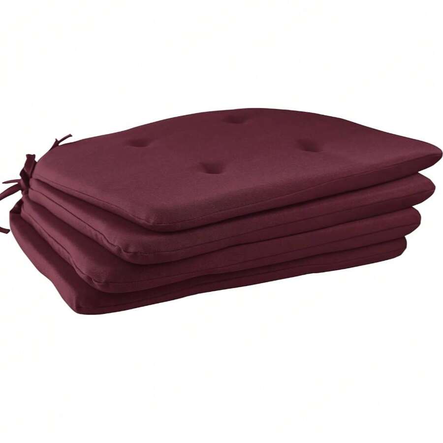 Cojín para Silla, Capitonado (4 piezas) - Tinto - Ver 1