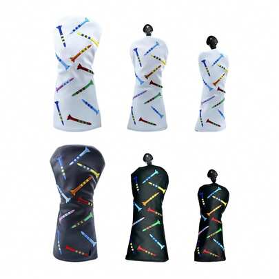 Golf Schläger Kopfabdeckung mit Futter, modische Golf Kopfabdeckung kratzfest für Golfhölzer