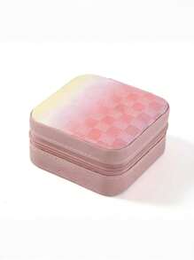 1 pieza Caja de joyería de viaje, caja de almacenamiento de plástico, caja de regalo pequeña, caja de almacenamiento multifuncional, caja con tapa, contenedor de exhibición y almacenamiento de joyería portátil de doble capa, contenedores de almacenamiento, decoración navideña, Snitch dorada, calendario de adviento navideño, caja de regalo navideño, regalos navideños, fiesta de Nochebuena, caja de regalo de Nochebuena, adecuada para aretes, anillos, collares, pulseras, arte de uñas