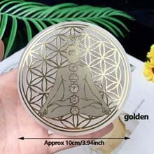 1PC 10CM Natural Crystal Selenite Slice Slab Sun Moon White Gypsum Charging Plate Cleansing Tree Of Life Energy Stone Meditation Divination Fengshui