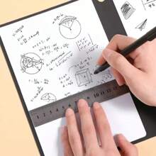 Cuaderno de pizarra reutilizable A5, conjunto con bolígrafo de pizarra, tela de borrado, Bloc de notas de cuero, planificador semanal, portátil, elegante, para oficina NS4F - Opción 4 - Ver 10