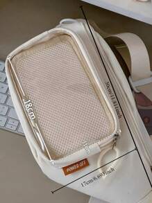 卡哇伊日式 Itabag 女学生胸包 Y2K 女士洛丽塔可爱斜挎包女孩透明 Itabag 钱包和手提包腰包 Ita 包单肩包