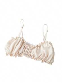 Women's 2 Piece Skirt Set Solid Color Spaghetti Strap Cami Top With Frills Sleeveless Mini Skirt Outfit Summer Clothes For Ladies - 白色 - 查看 9