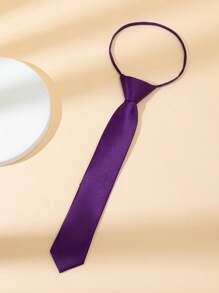 1 件 32 厘米可调节纯色窄领带，适合儿童、学生、表演、搭配西装、正装衬衫的日常配饰 - 彩色 - 查看 22