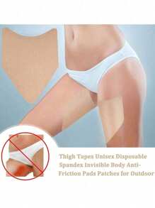 5-50pcs Anti-Chafing Thigh Bands, Anti-Friction Thigh Protectors To Prevent Chafing And Abrasion, Unisex For Summer, Invisible Design. Anti-Friction Spandex Pads, Suitable For Women's Inner Thighs And Calves, Comfortable Protection. Heart Pattern For Valentine's Day, Gift For Her - Multicolor - View 3